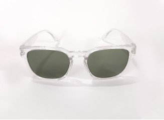 Funk Oval Shaped Olive Green Sunglasses