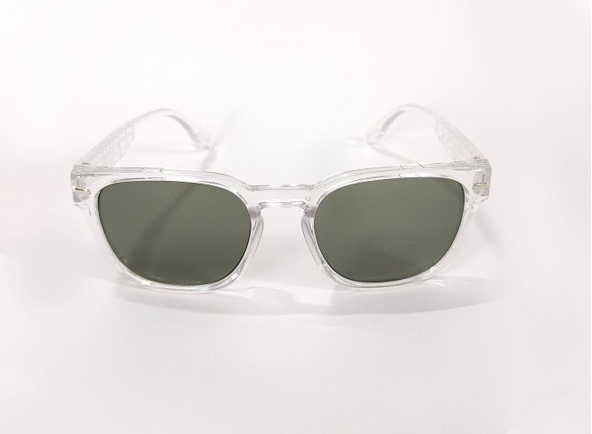 Funk Oval Shaped Olive Green Sunglasses