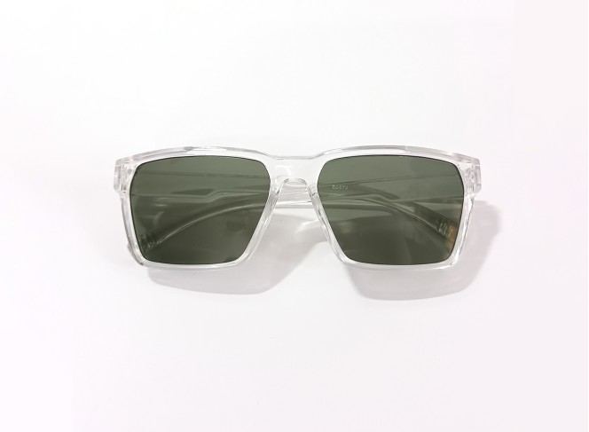 Funk Square Shape Olive Green Sunglasses